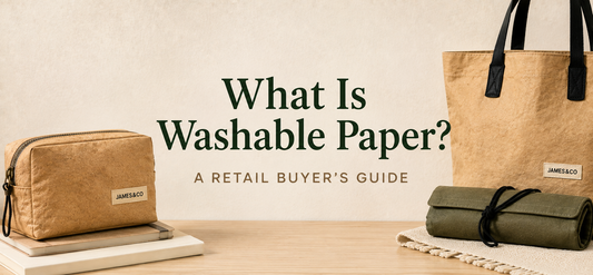 image for blog with title What is Washable Paper?  A Retail Buyer's Guide