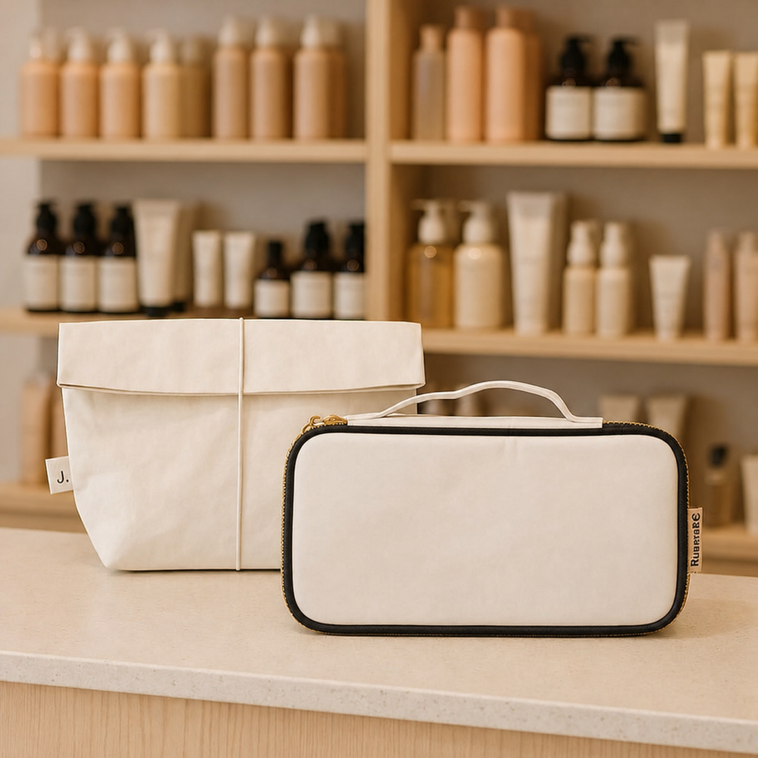 eco accessories washable paper in retail store
