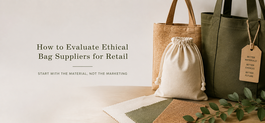 blog with title How To Evaluate Ethical Bag Suppliers for Retail