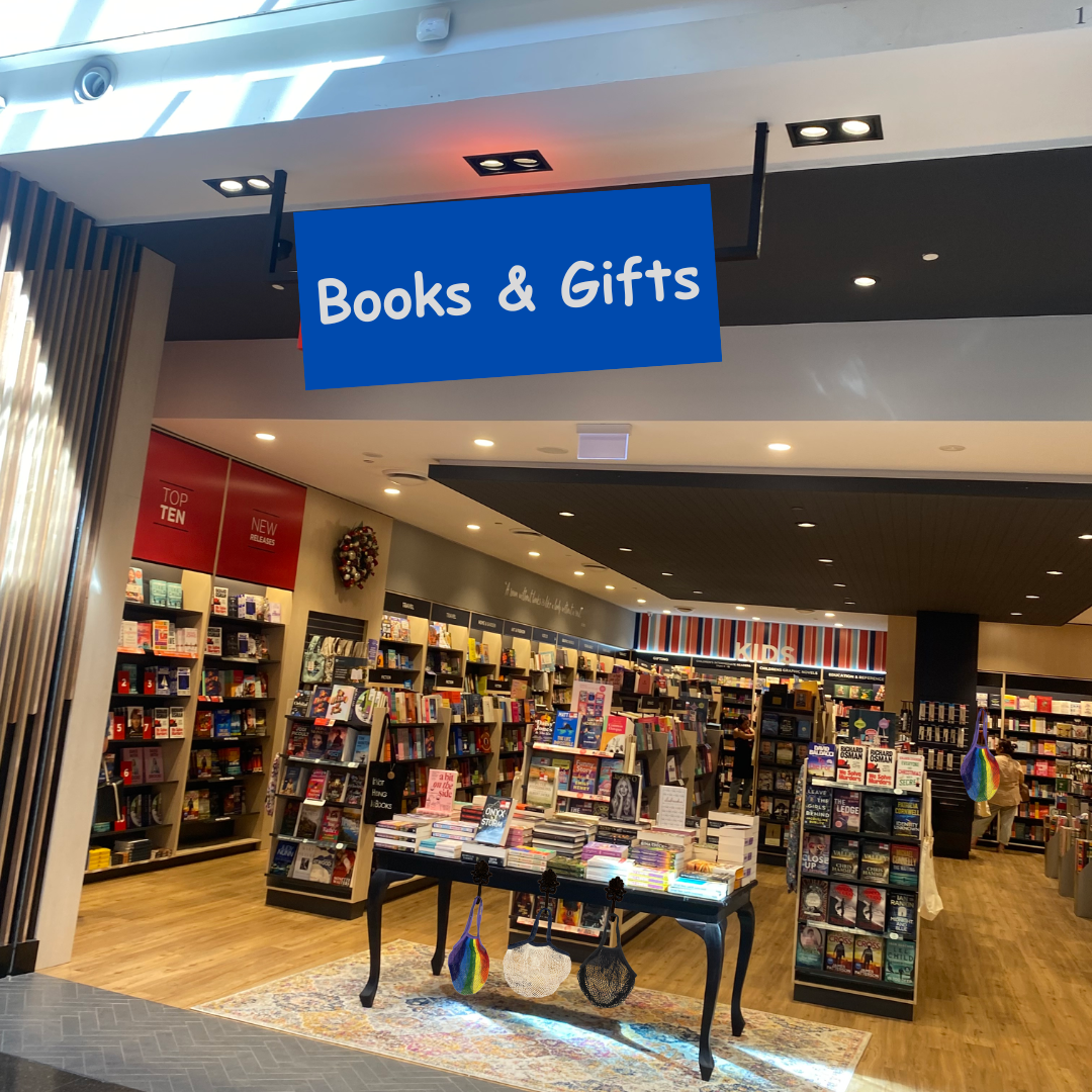 exterior of books & gift store