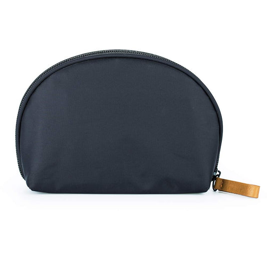 CARA cosmetics makeup bag half moon canvas

