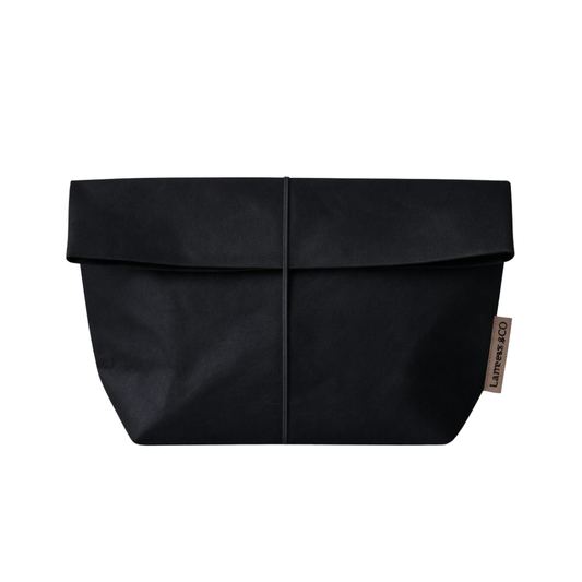 ELSA toiletry bag roll-over pouch with elastic look in washable paper