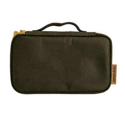 ELSA khaki travel purse made in eco washable paper