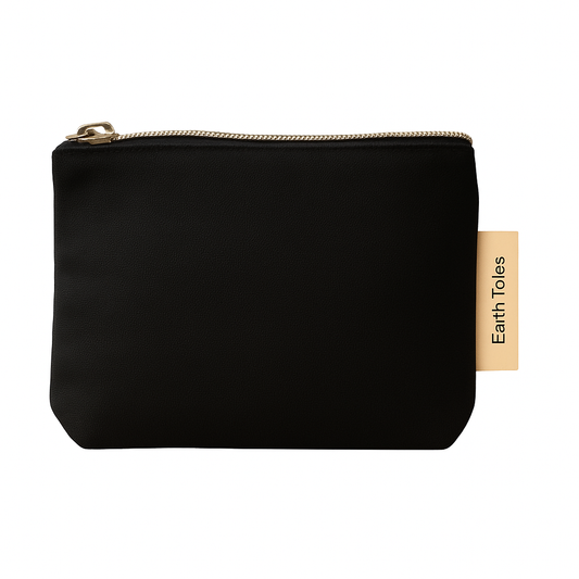 EMMA Organic Cotton Earth Totes toiletry purse in black