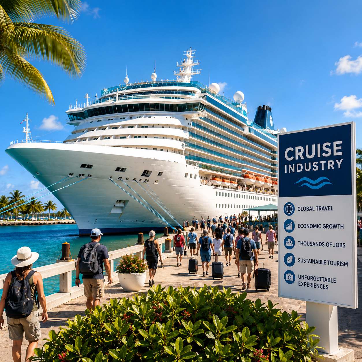 cruise ship in dock