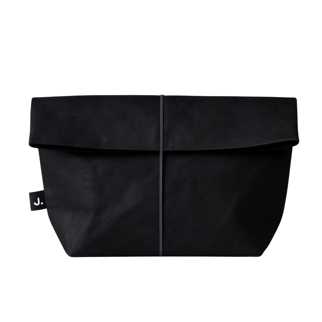 Cosmetic bag James&Co washable paper black colour