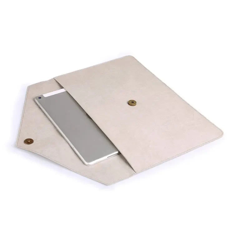 washable paper laptop sleeve EVA open view with laptop showingt
