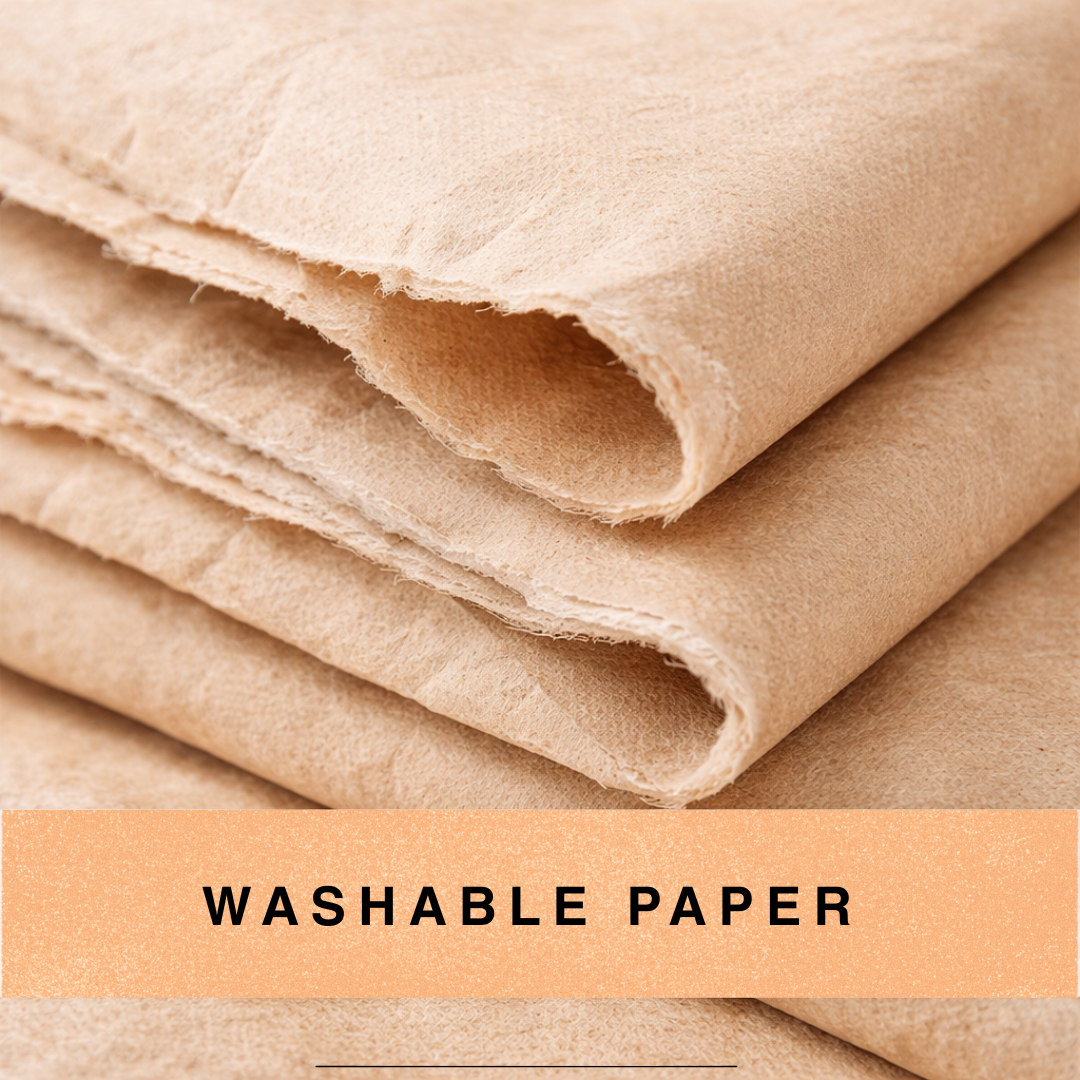 washable paper sheets